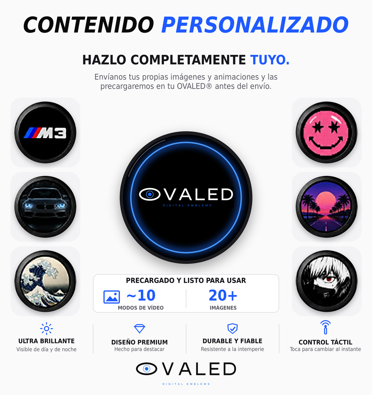 OVALED®-EMBLEMA LED ANIMADO